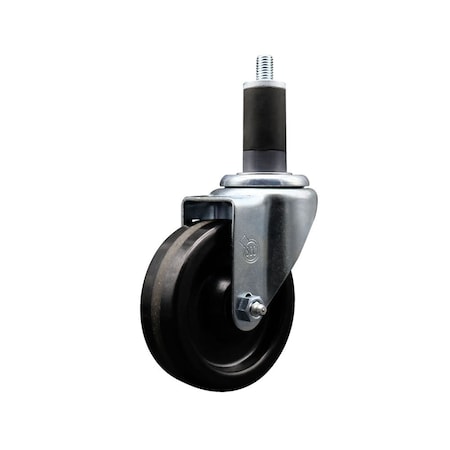 Service Caster 4'' Phenolic Wheel Swivel 1-1/4'' Expanding Stem Caster SCC-EX20S414-PHS-114